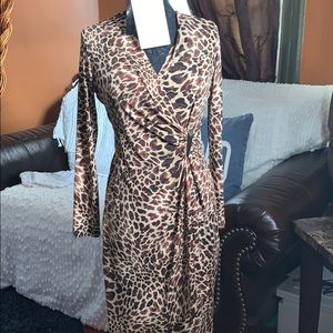 🐅 NWOT CALVIN KLEIN ANIMAL PRINT DRESS